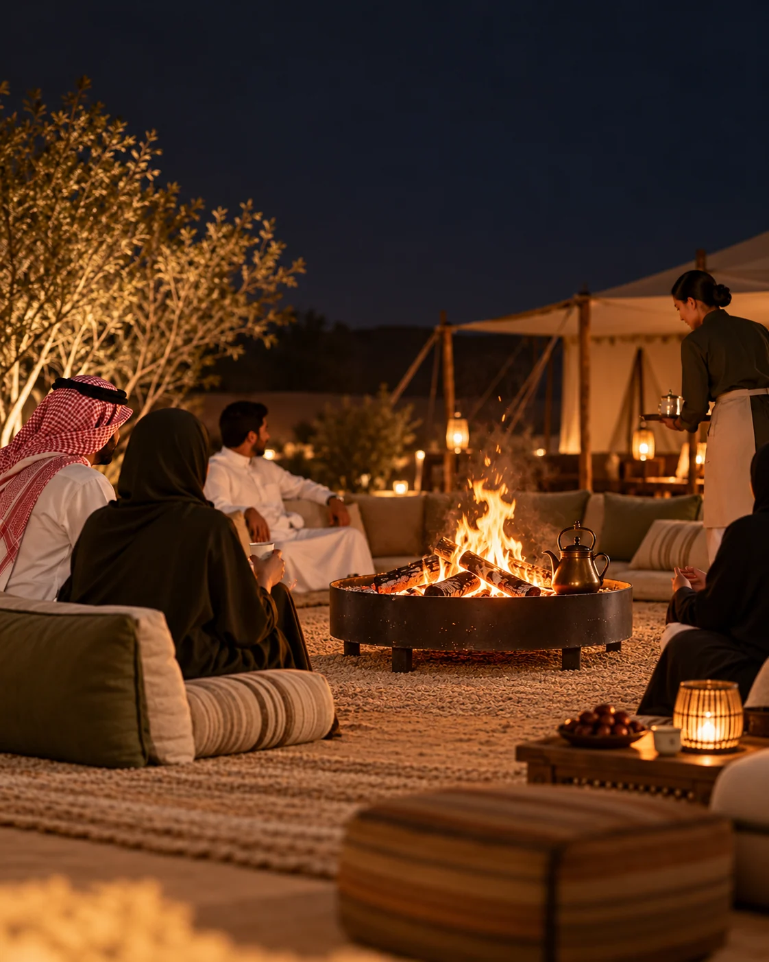 سهرة حول النار