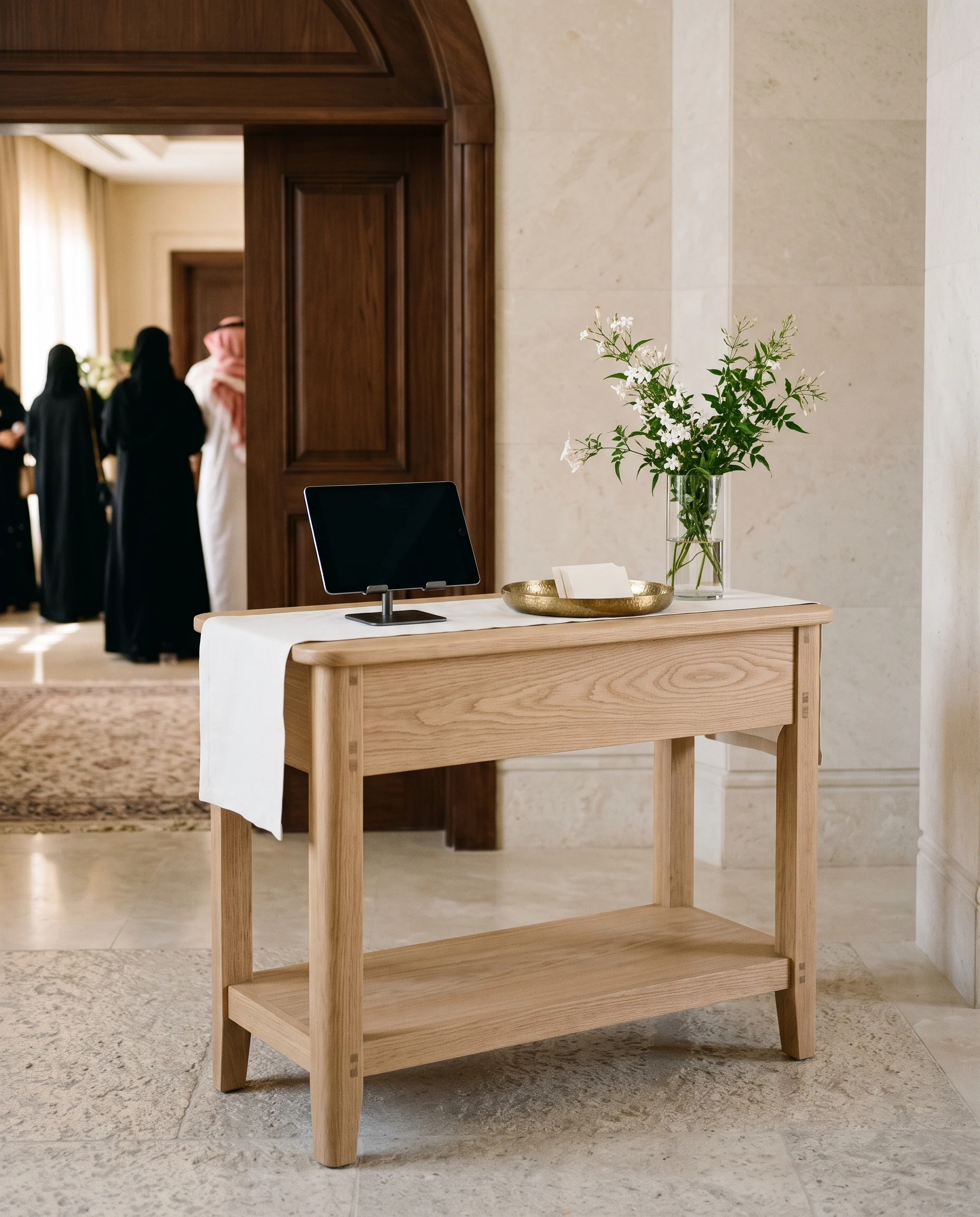 Welcome desk